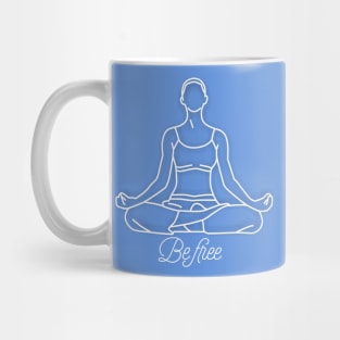 Yoga t-shirt Play Yoga To Be Free Gift, A Girl Who loves Yoga T-Shirt Mug